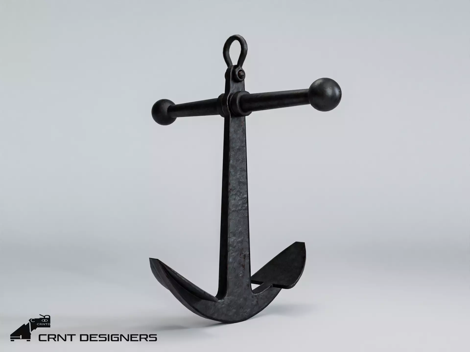 Ship Anchor 3D Model Low-poly 3D model_0