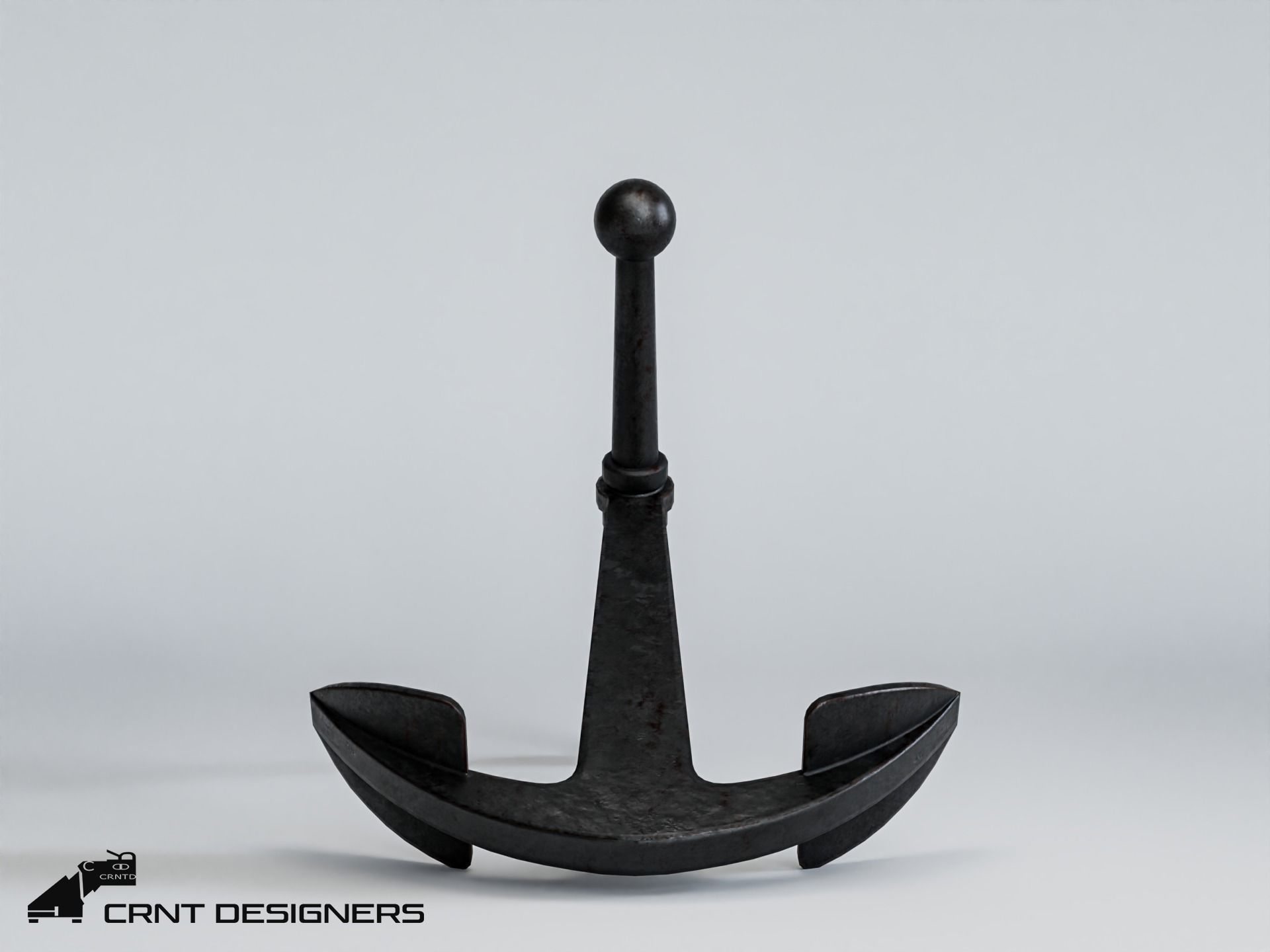 Ship Anchor 3D Model Low-poly 3D model_6