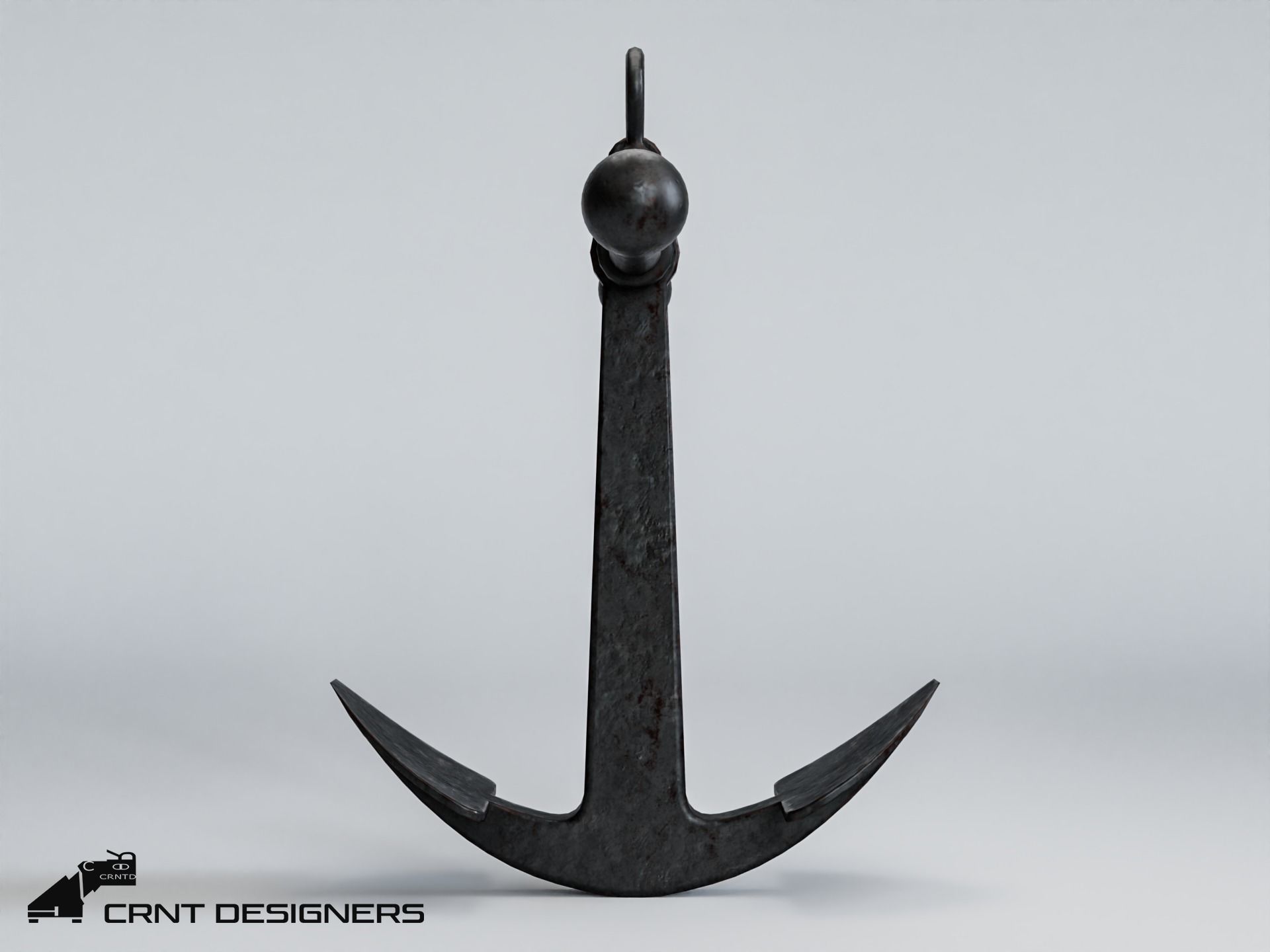 Ship Anchor 3D Model Low-poly 3D model_2