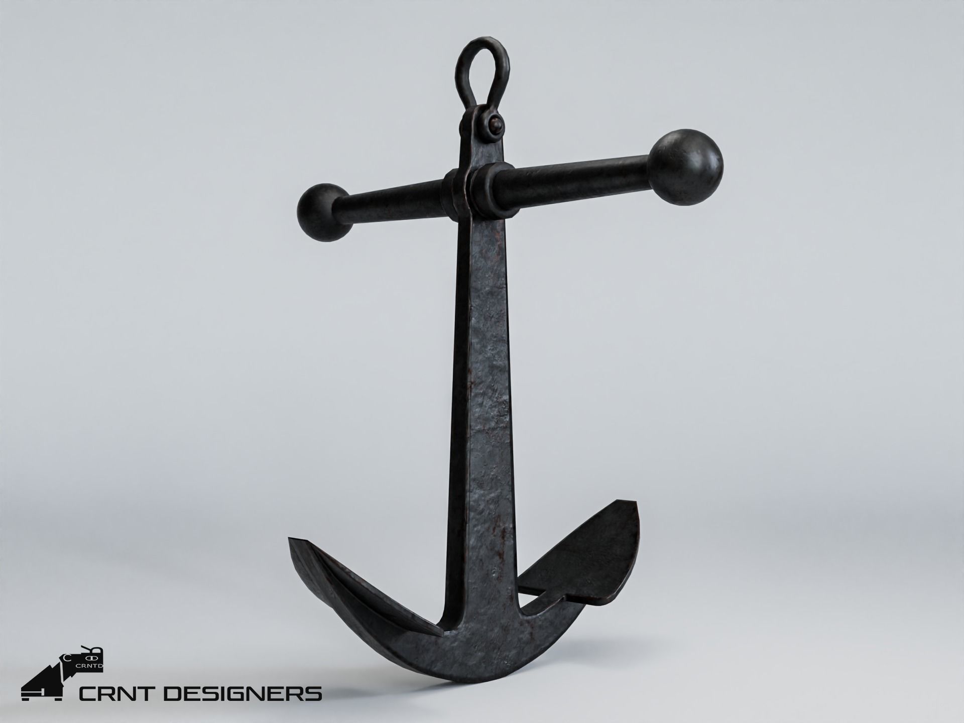 Ship Anchor 3D Model Low-poly 3D model_4