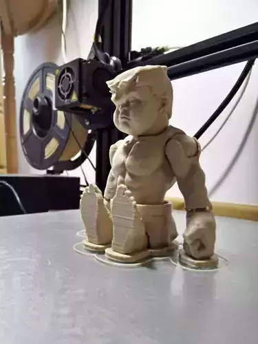 Action Figure Hulk - print in place - FDM