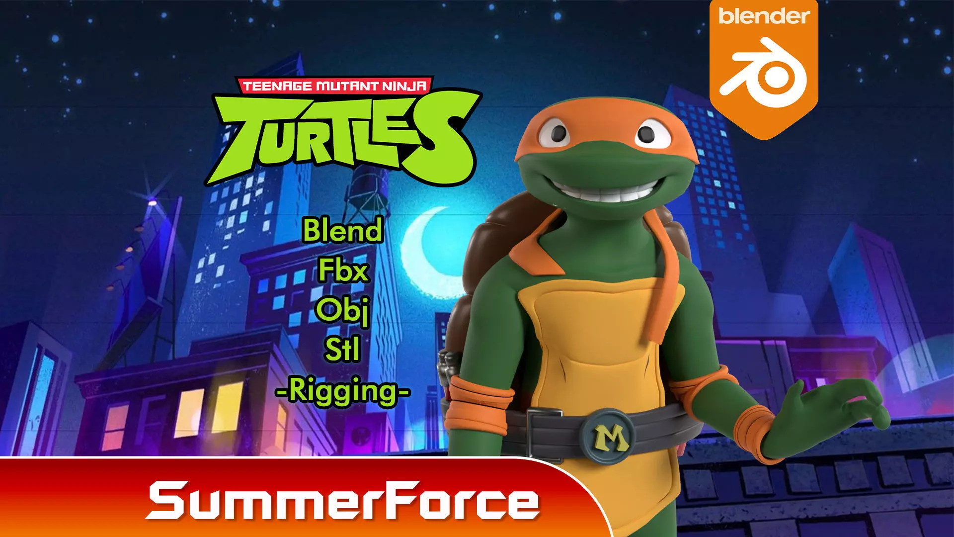 Michelangelo - TMNT 3D model_0