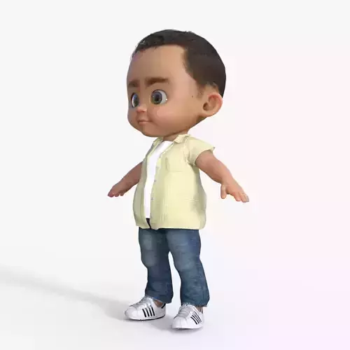 Cartoon Baby Boy Rigged
