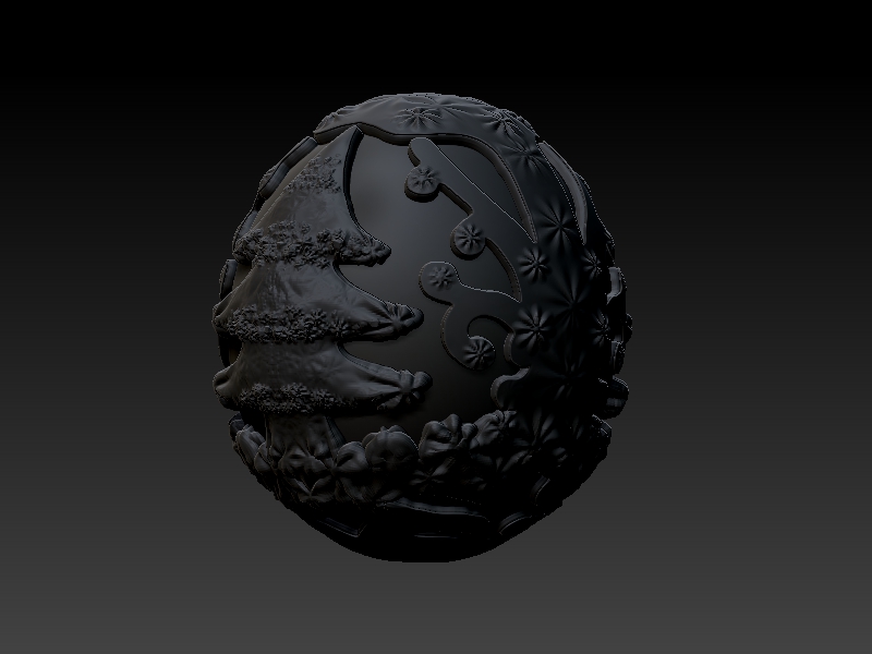 Chrsitmas Oustrig Egg 3D print model_4