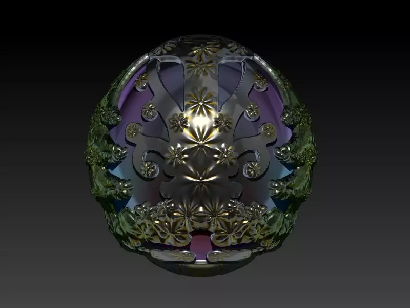 Chrsitmas Oustrig Egg 3D print model_0