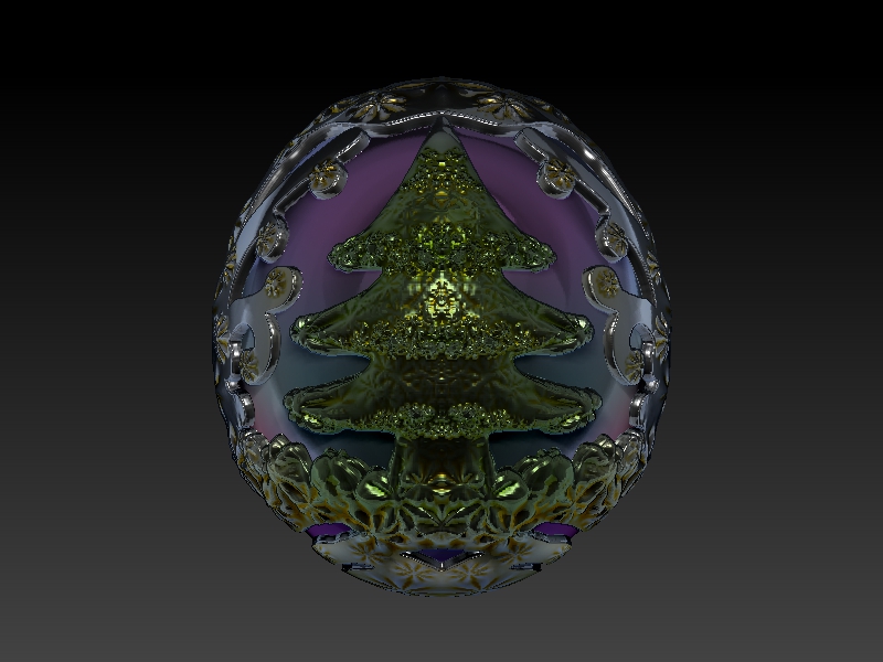 Chrsitmas Oustrig Egg 3D print model_5