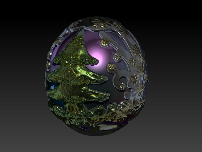 Chrsitmas Oustrig Egg 3D print model_7