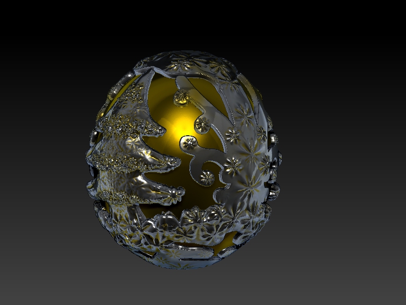 Chrsitmas Oustrig Egg 3D print model_10