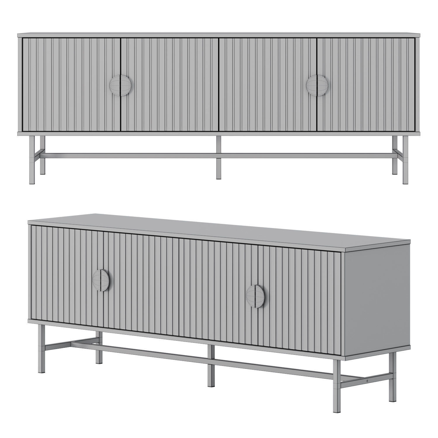 Bazalt sideboard by Sweeek 3D model_1