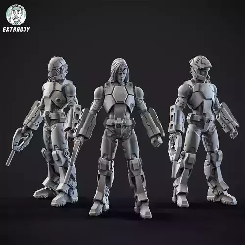  Blade Hurricane Pilot 100mm and 32mm Approximate Heights 3D print model