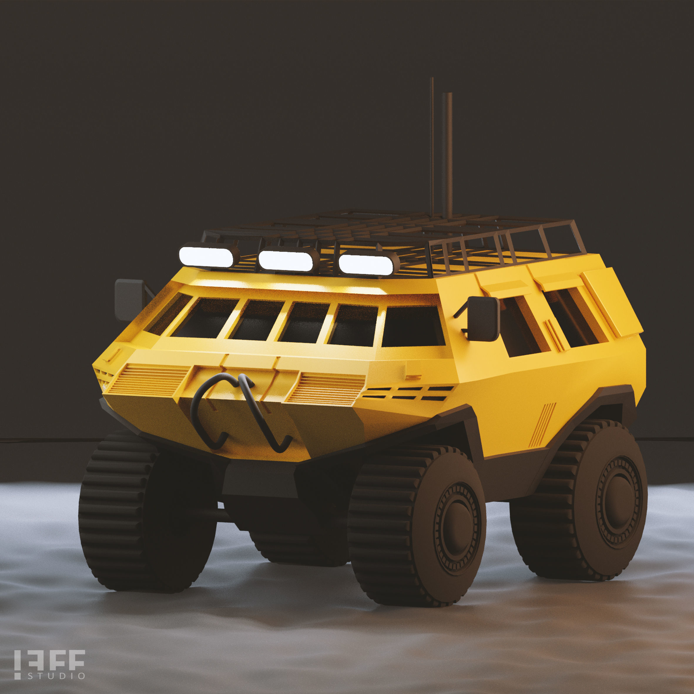 9 VEHICLES MODELS JEFF STUDIO Low-poly 3D model_13