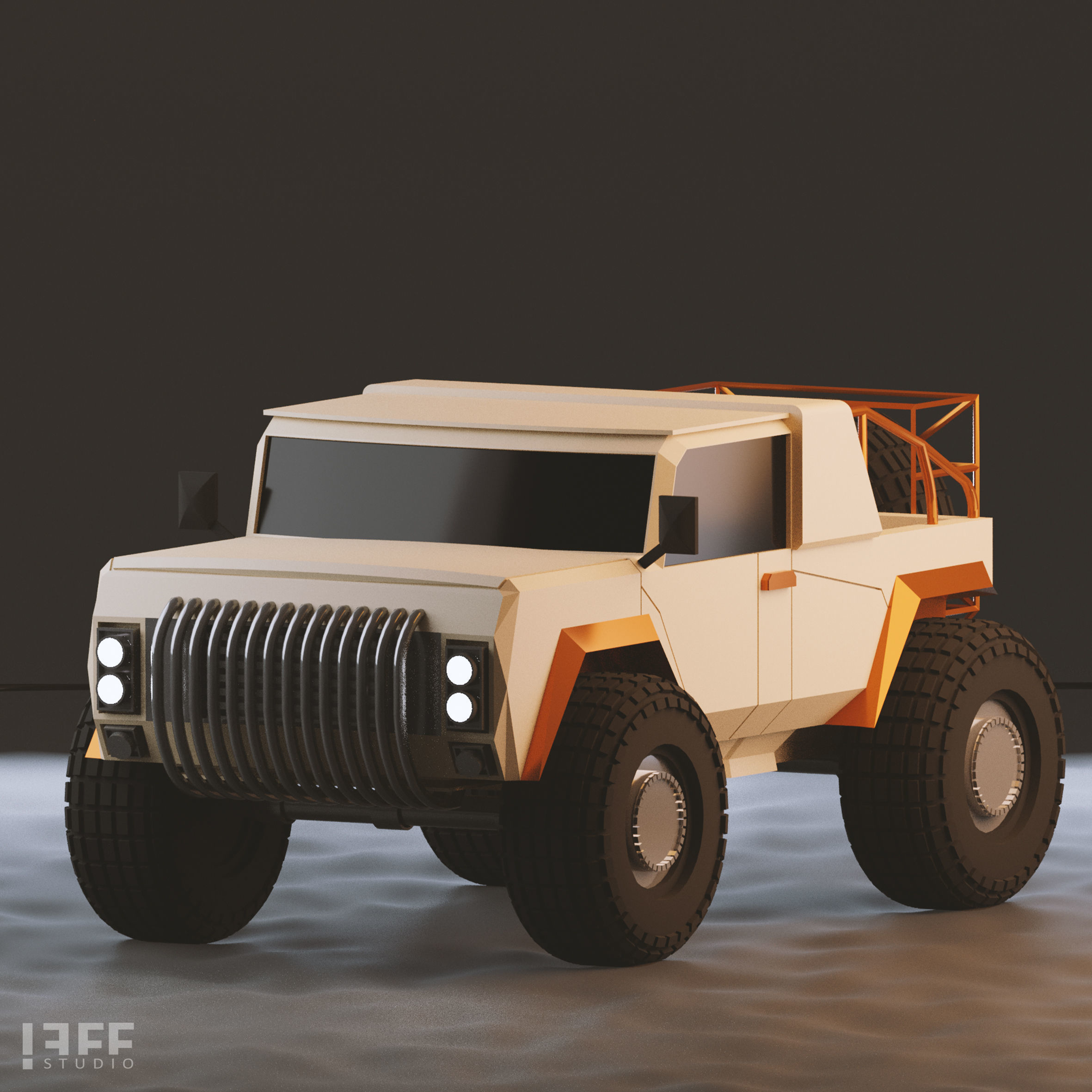 9 VEHICLES MODELS JEFF STUDIO Low-poly 3D model_20