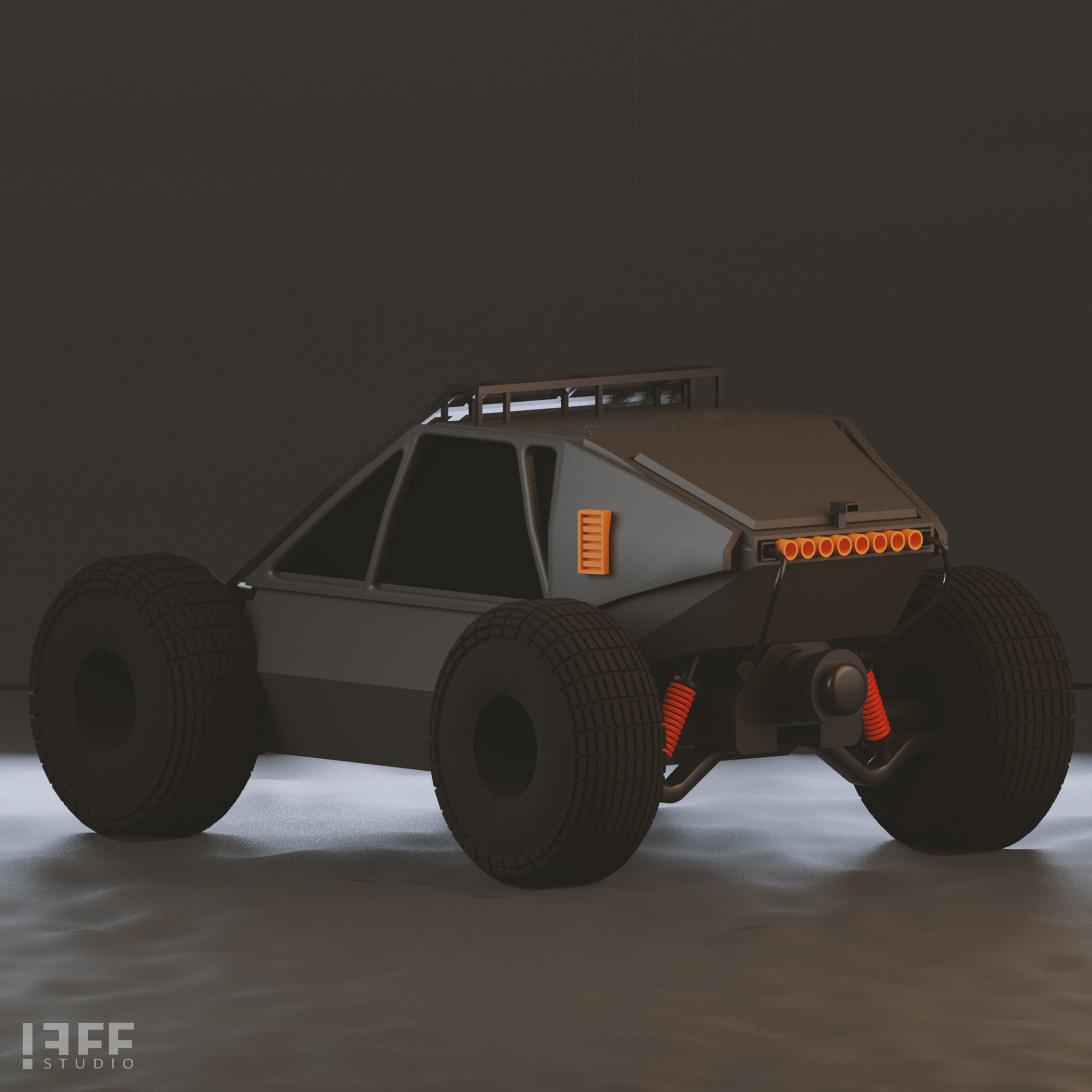9 VEHICLES MODELS JEFF STUDIO Low-poly 3D model_16