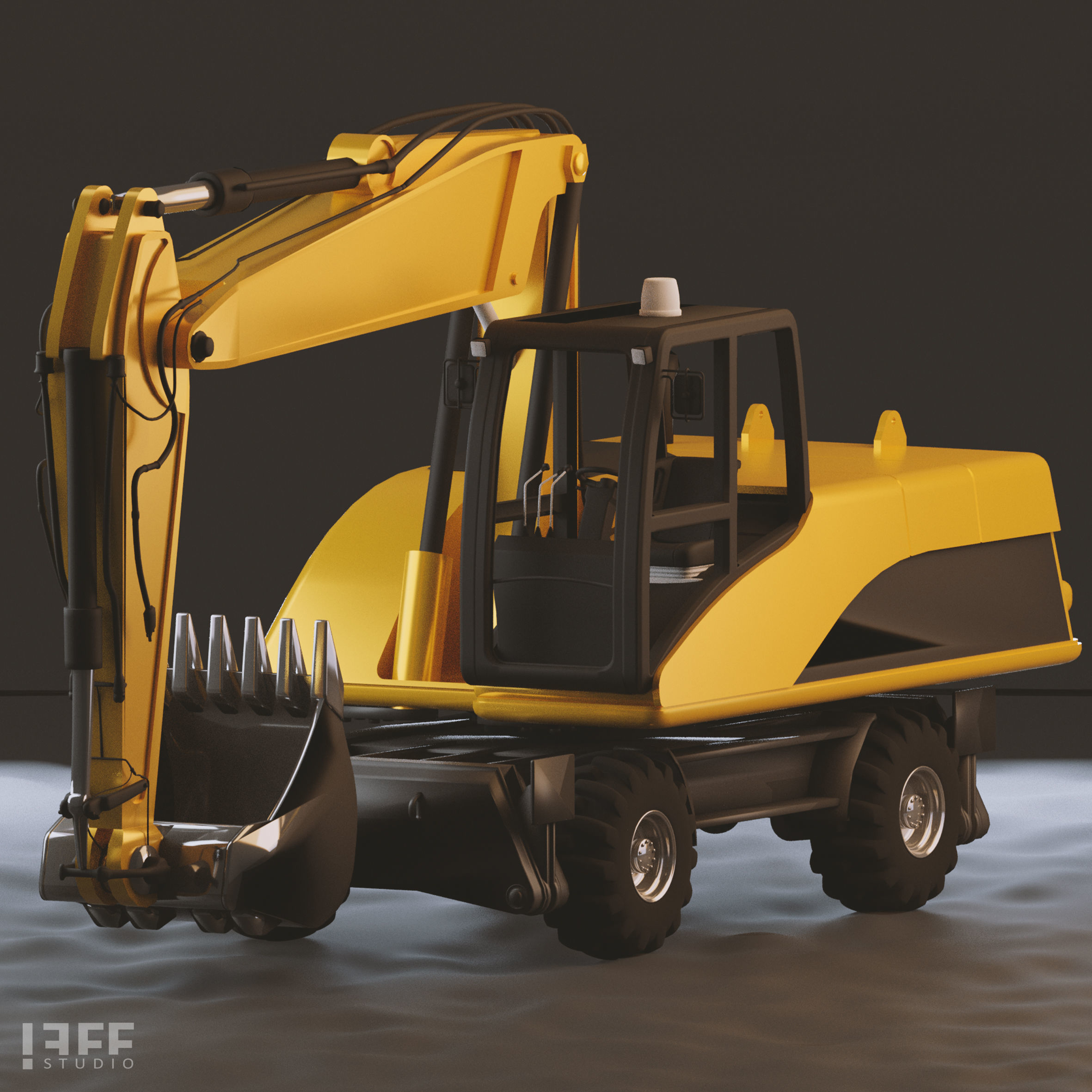 9 VEHICLES MODELS JEFF STUDIO Low-poly 3D model_14