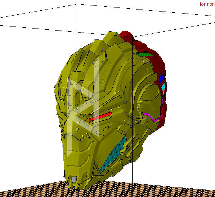 Mortal Kombat 11 Cyrex Helmet 3D print model_7