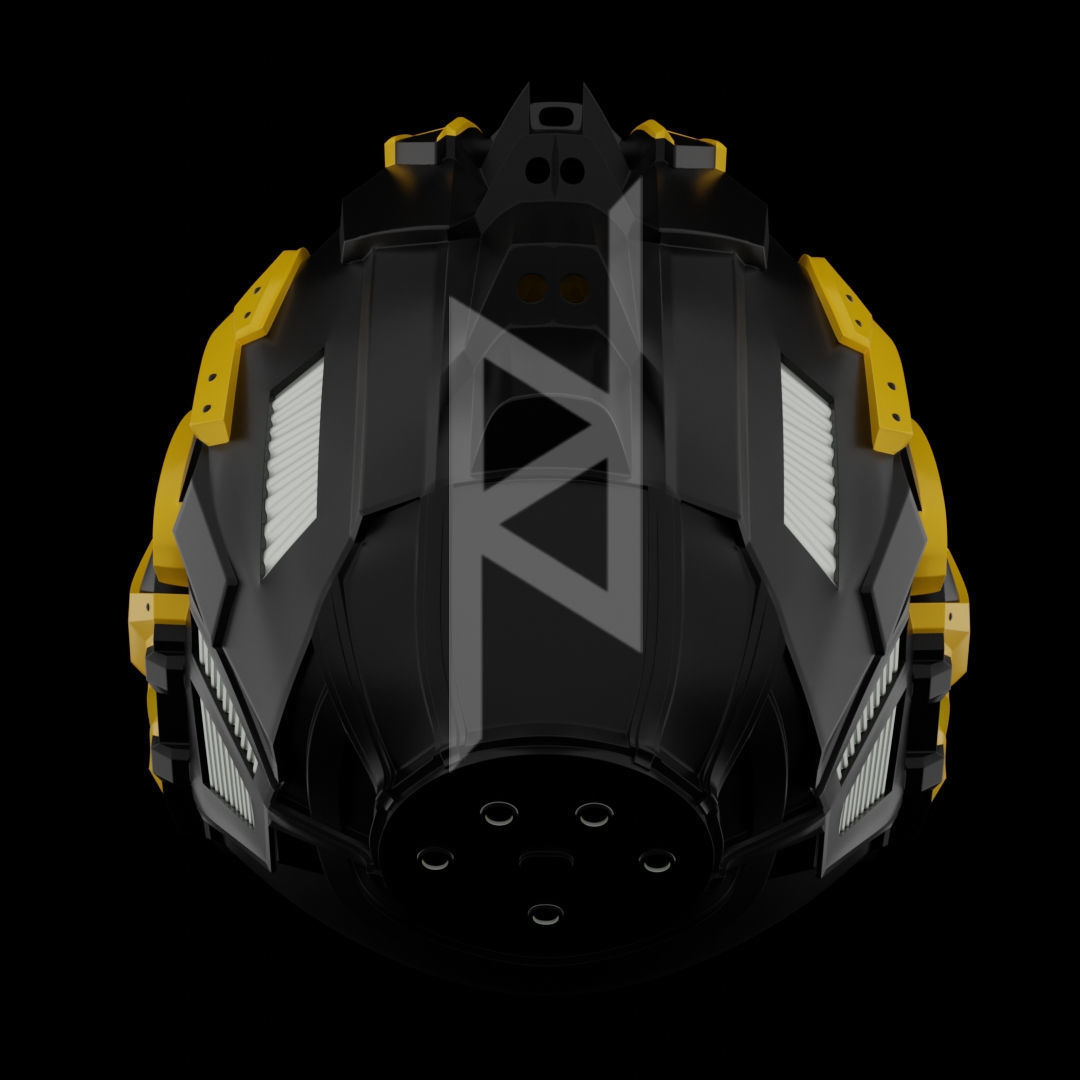Mortal Kombat 11 Cyrex Helmet 3D print model_5