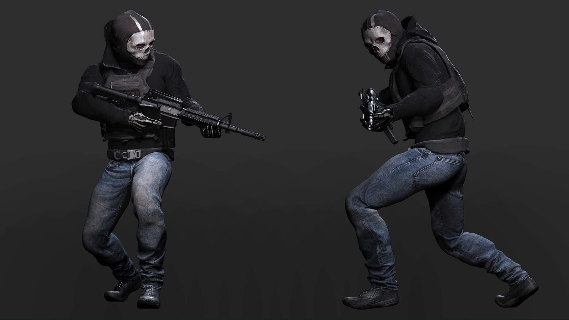 Spectral Infiltrator - Kiven s steath Ensemble In Nightfall Blue Low-poly 3D model_3