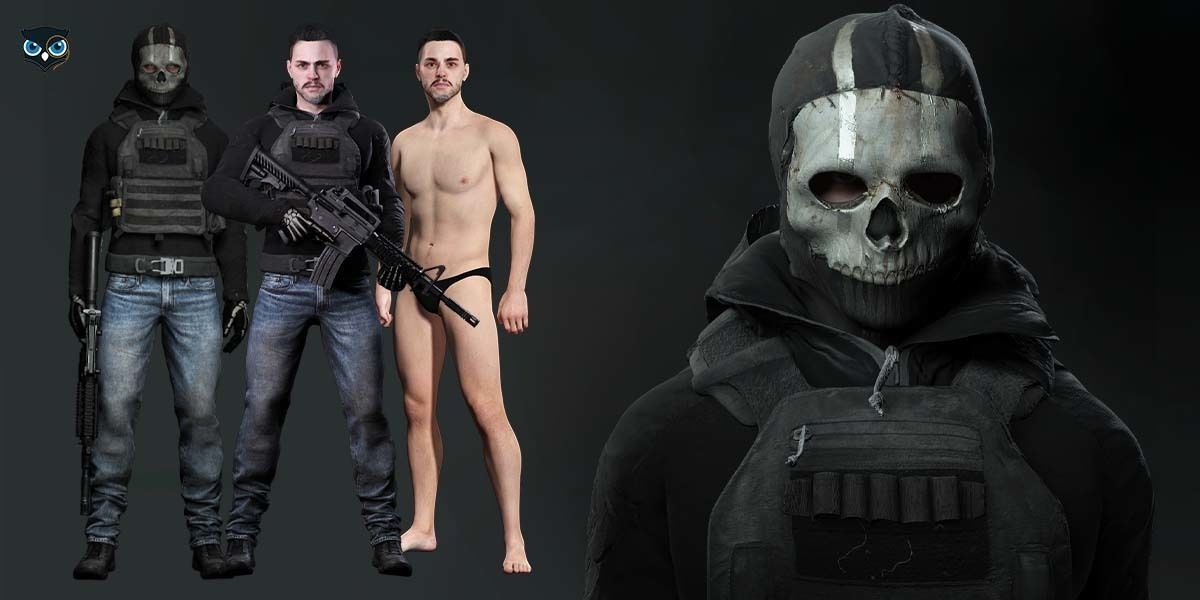 Spectral Infiltrator - Kiven s steath Ensemble In Nightfall Blue Low-poly 3D model_1