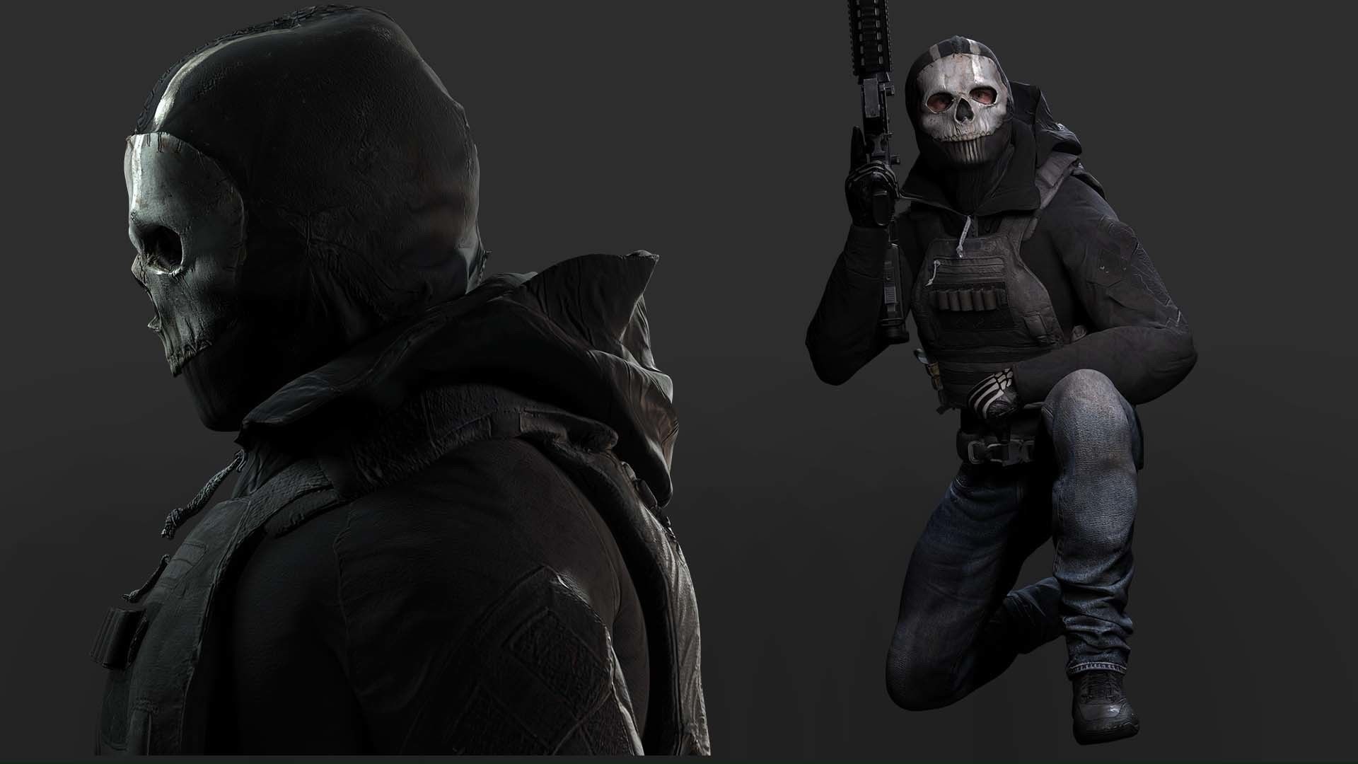 Spectral Infiltrator - Kiven s steath Ensemble In Nightfall Blue Low-poly 3D model_7