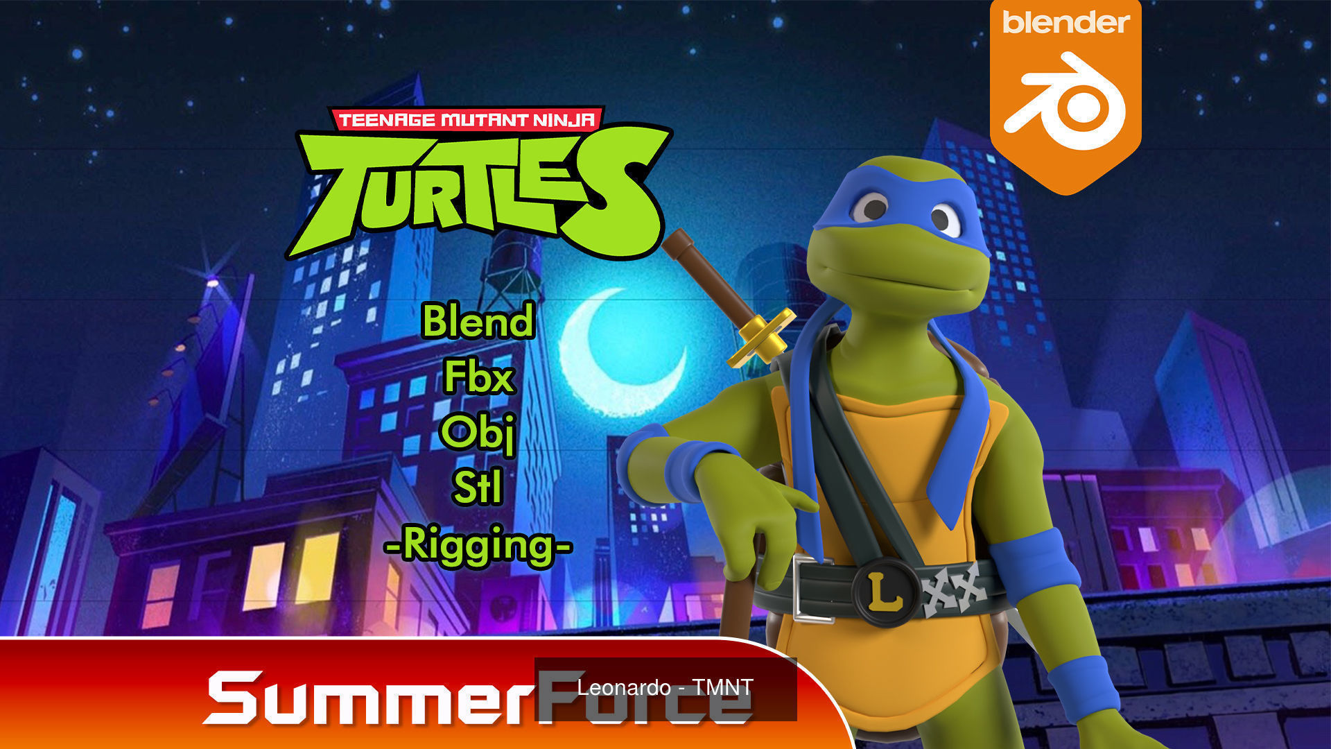 Teenage Mutant Ninja Turtles 3D Model Collection_1