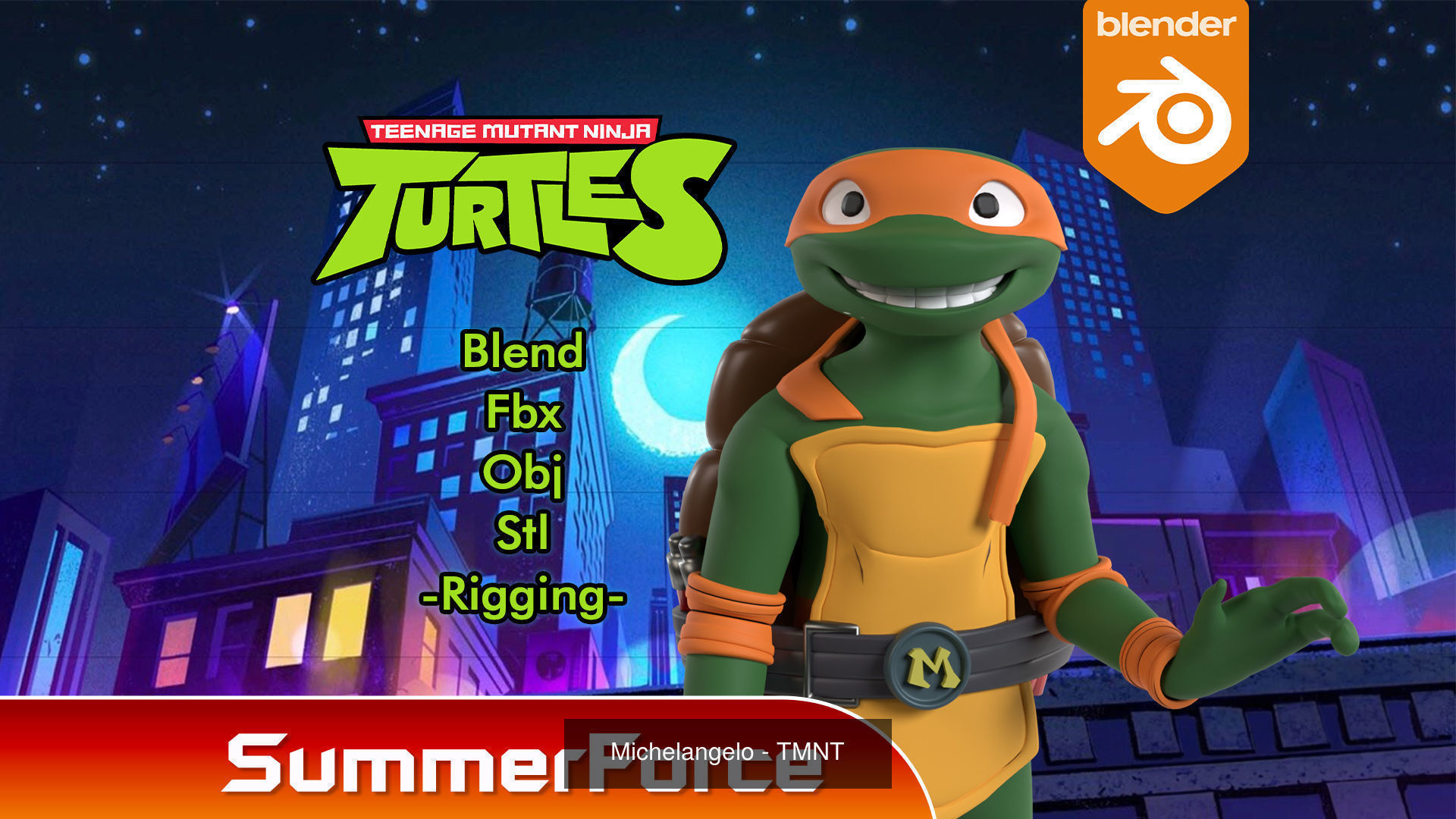 Teenage Mutant Ninja Turtles 3D Model Collection_5