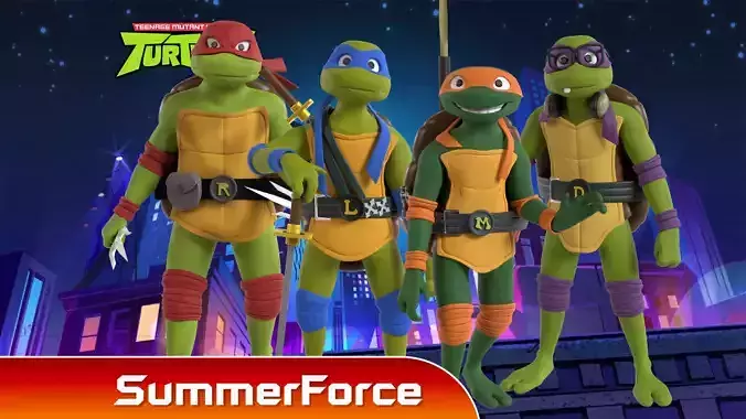 Teenage Mutant Ninja Turtles 3D Model Collection