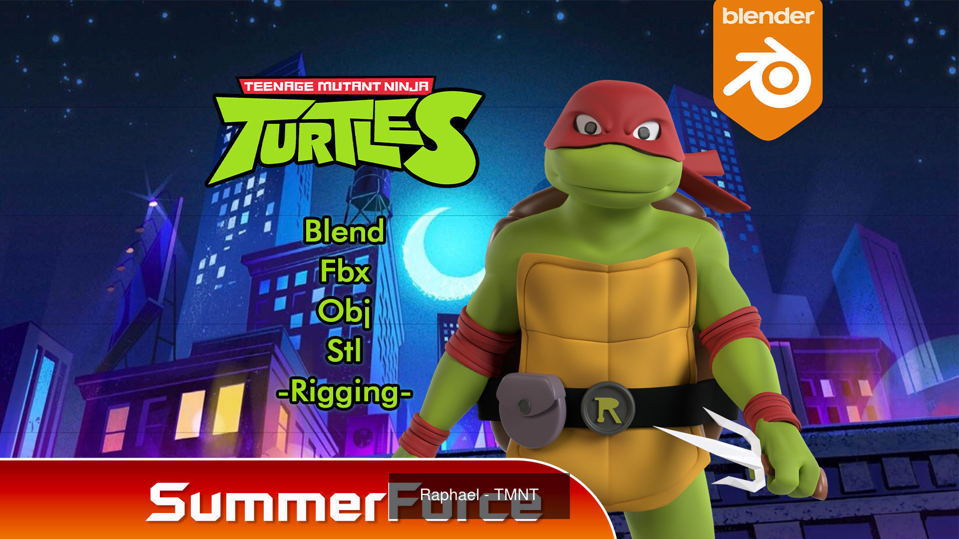 Teenage Mutant Ninja Turtles 3D Model Collection_3