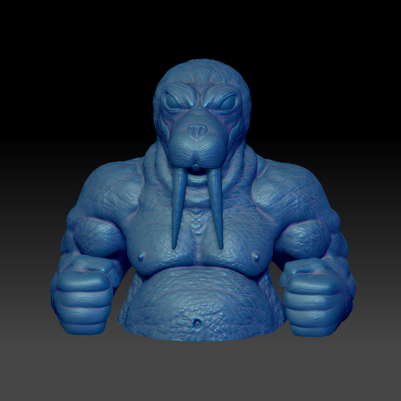 2-Pack -  30 Percent Discount Bust Walrus and Rhinozerus-Dozer  3D print model_18