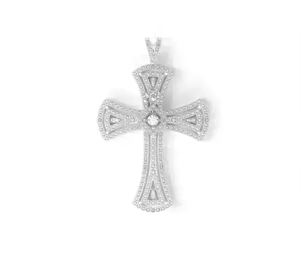 Diamond Cross Pendant Luxury Jewelry Necklace