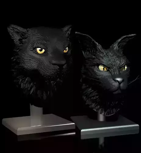 2-Pack -20 Percent Discoount  Tiger and CatCoon Portrait 