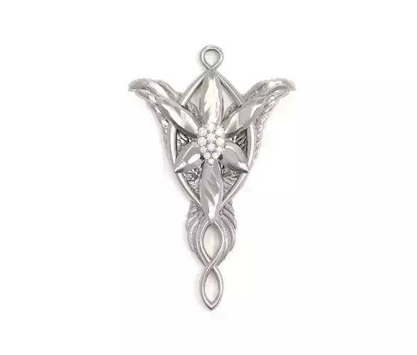 Evenstar Arwen Pendant Printable Jewelry Necklace 3D print model