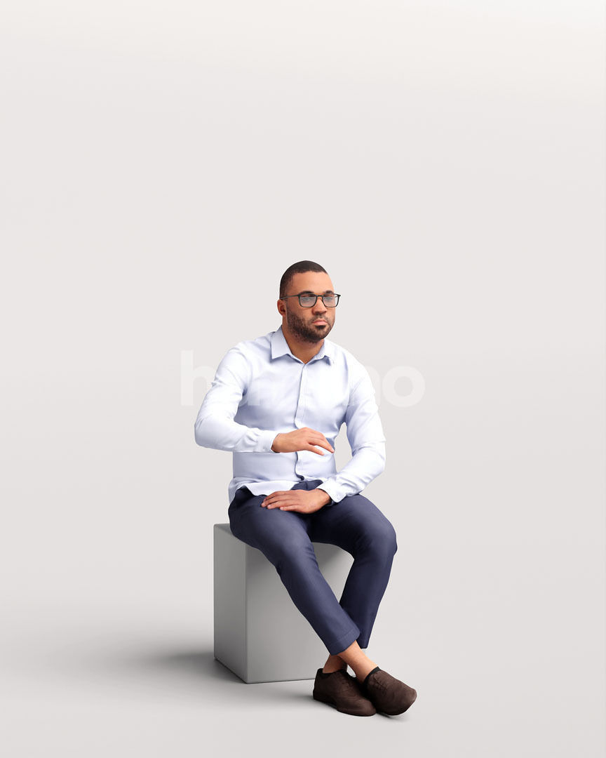 Humano 6- Collection 2302 - PEOPLE FOR OFFICE - 6 x 3D models  3D model_6