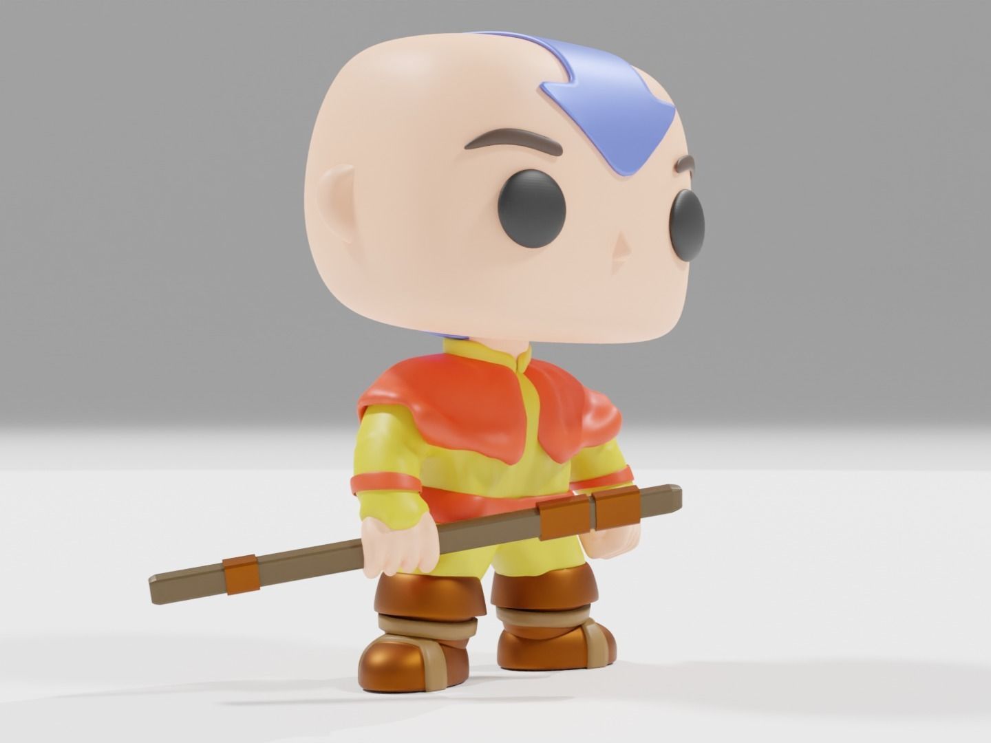 Avatar the Last airbender Funko pop 3D print model_9