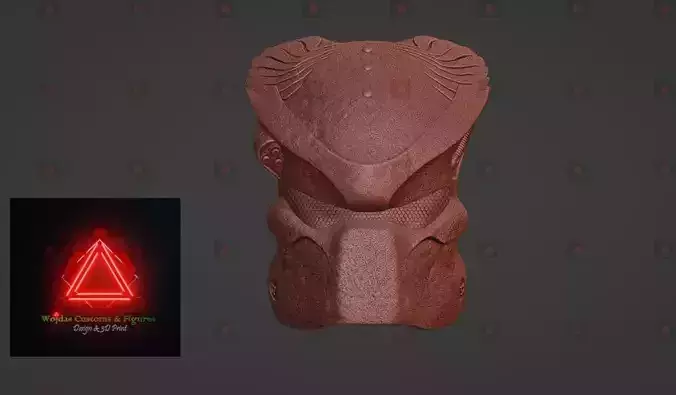 AvP Ancient Predator Bio Mask 3D print model