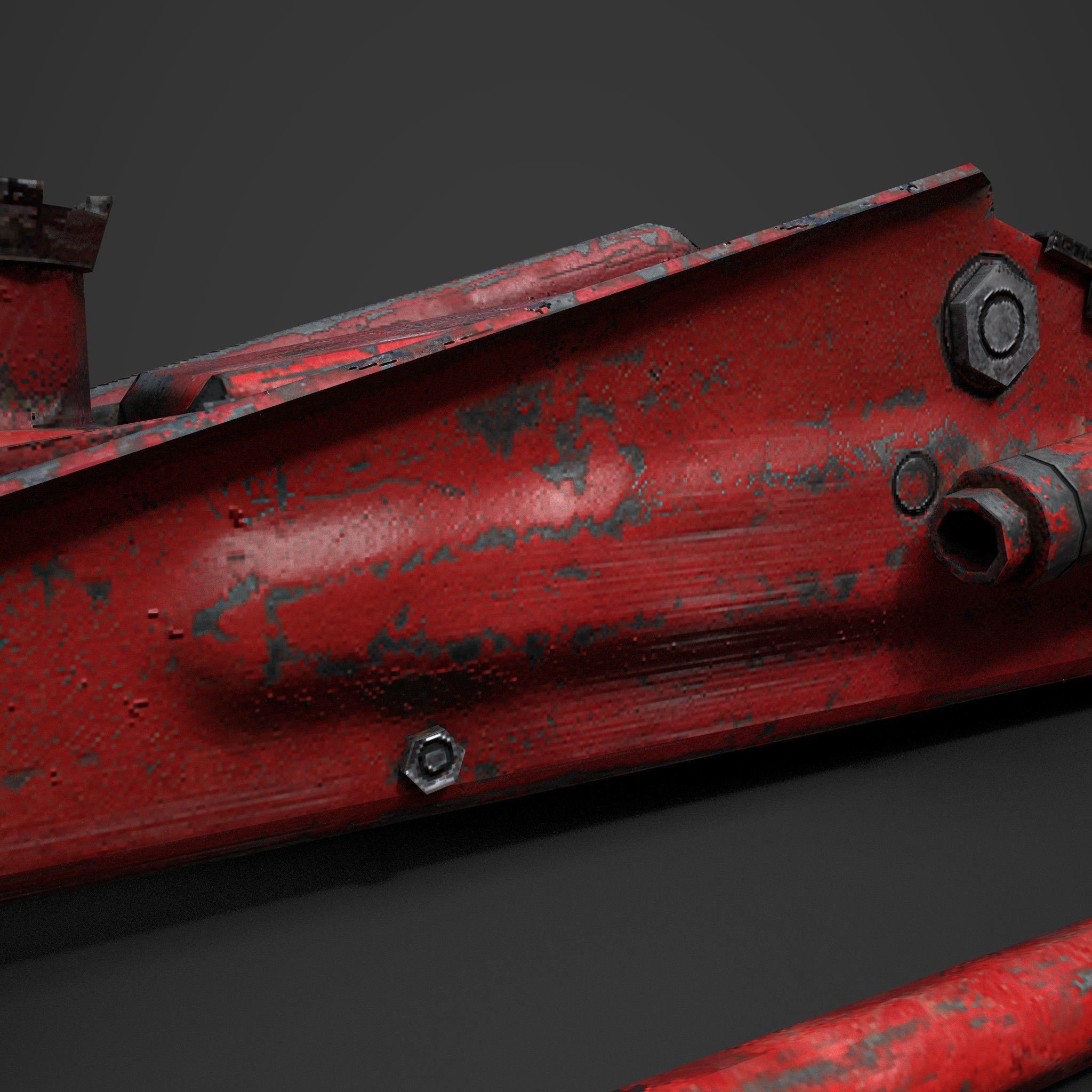 Car Jack Low-poly 3D model_5