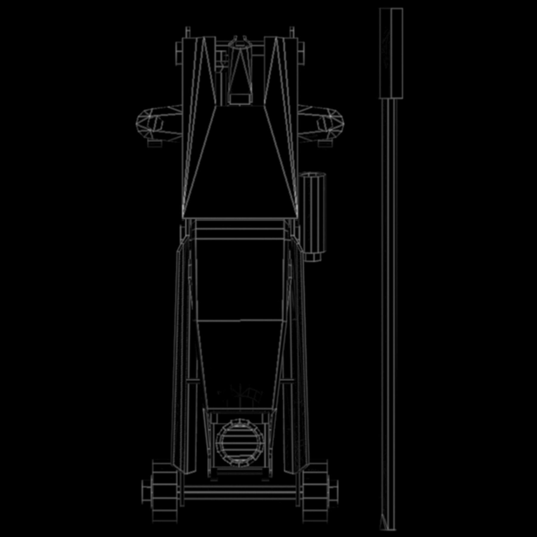 Car Jack Low-poly 3D model_9