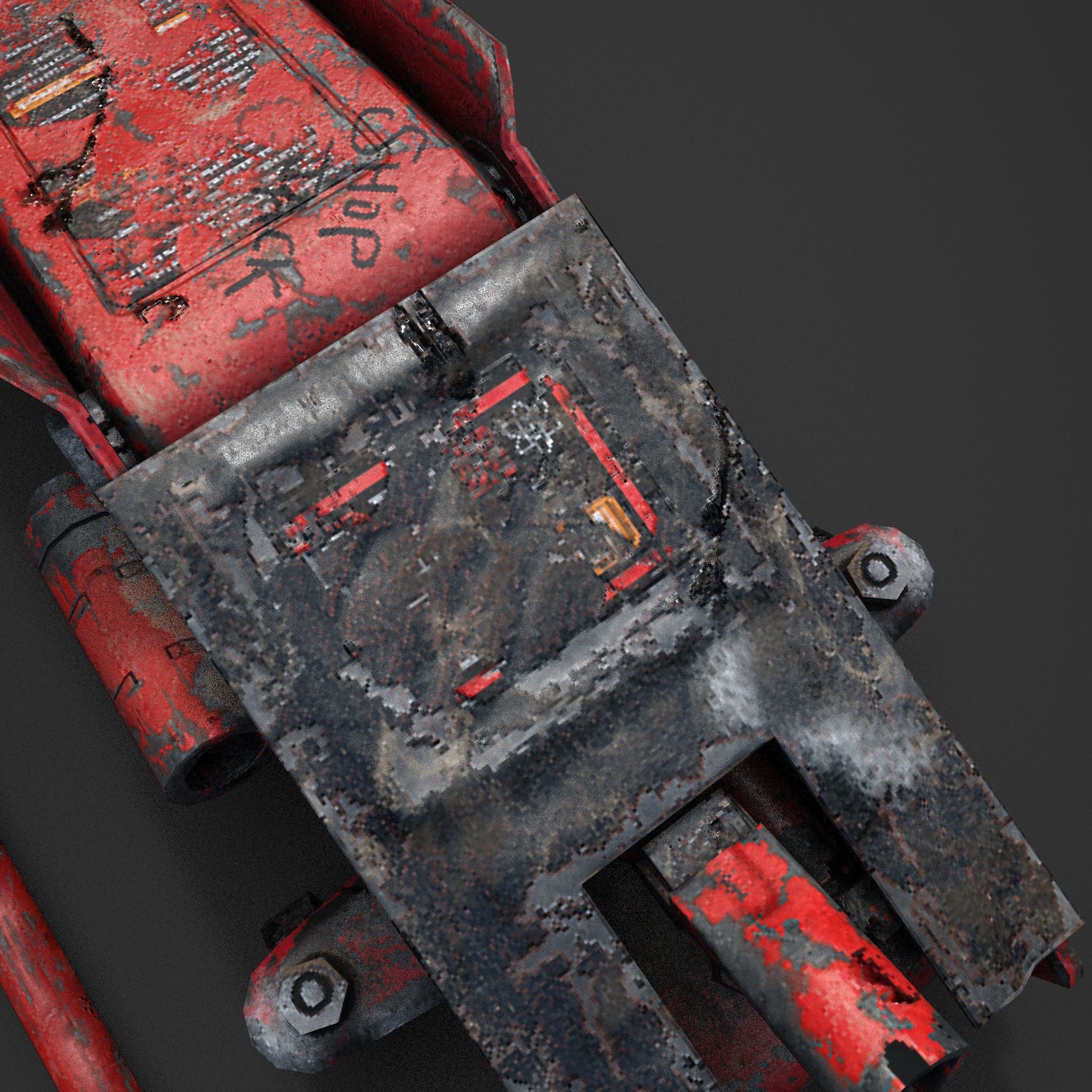 Car Jack Low-poly 3D model_3