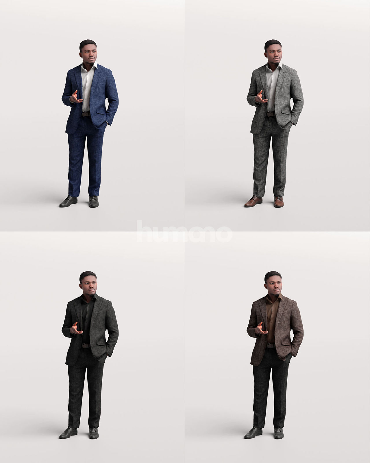 Humano 6 - Collection 2303 - PEOPLE FOR OFFICE - 6 x 3D models  3D model_11