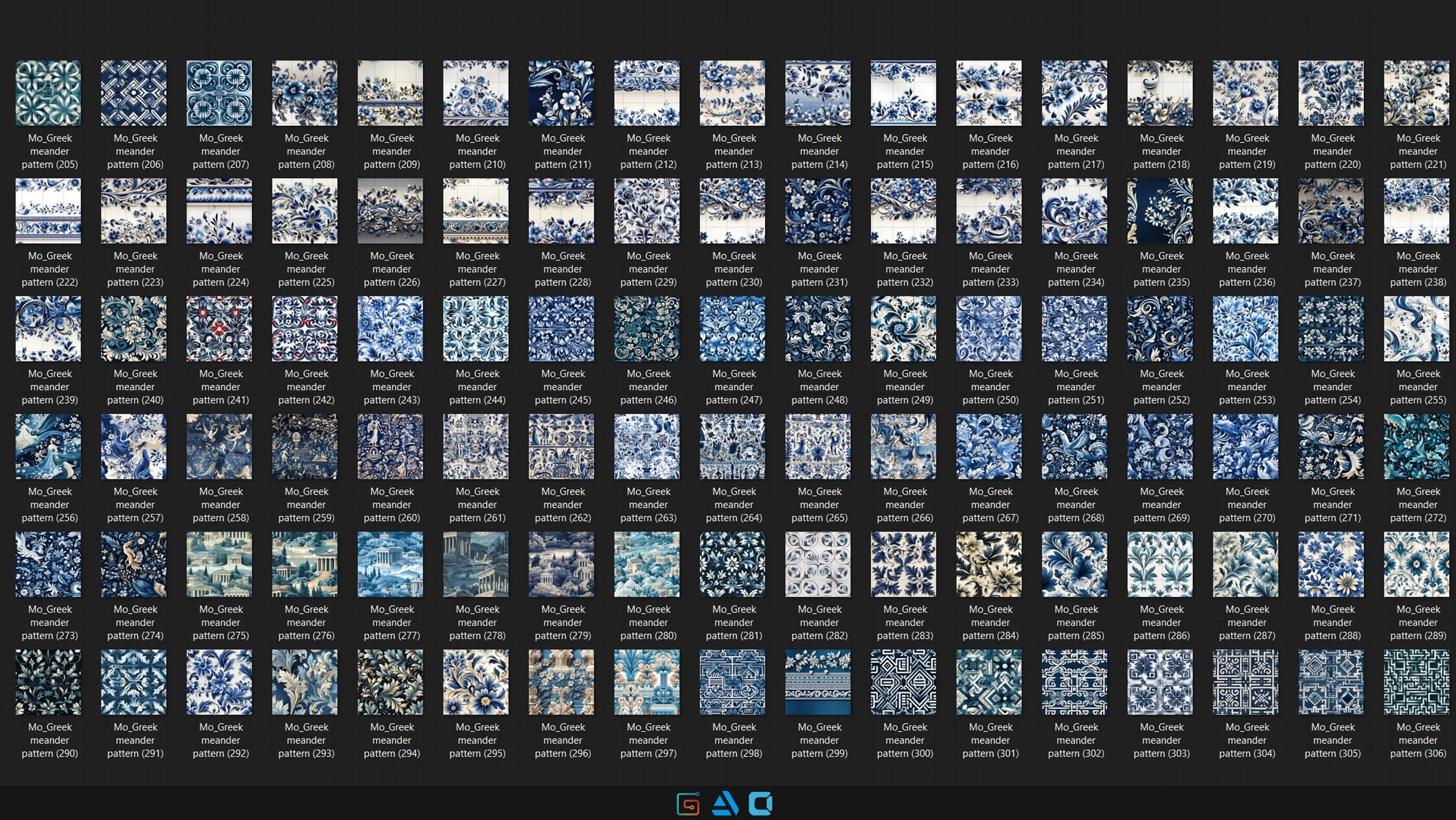 400 Greek meander pattern - Vol31 - 8K Res  3D model_3