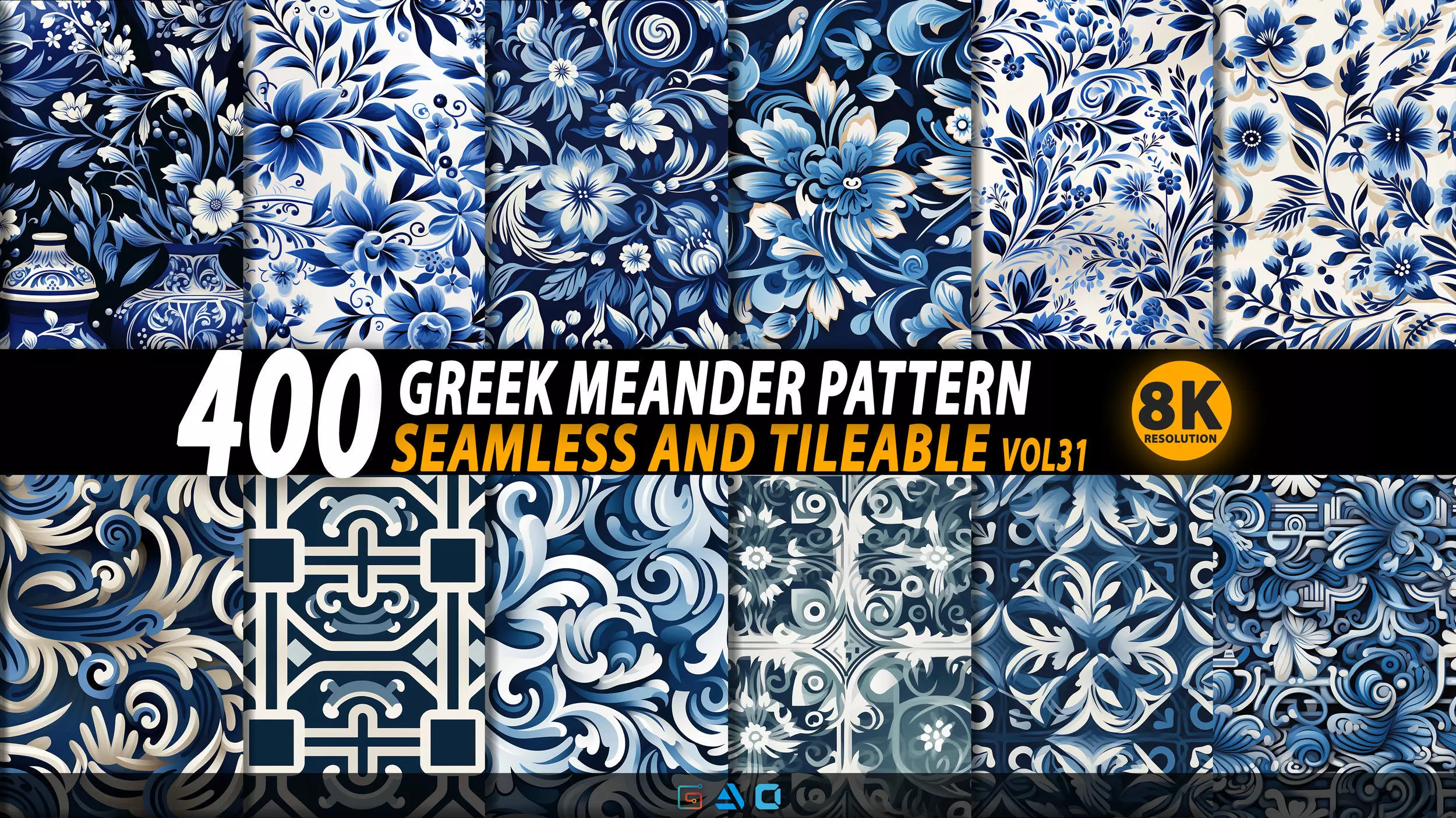 400 Greek meander pattern - Vol31 - 8K Res  3D model_0