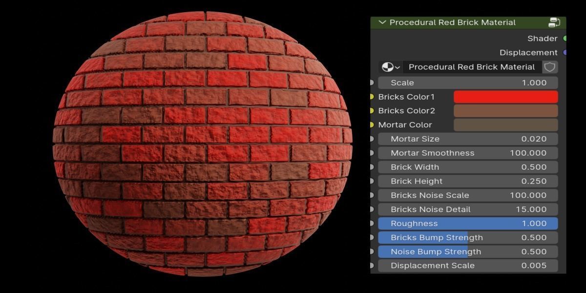 Blender Procedural Bricks and Tiles Materials Package Texture_3