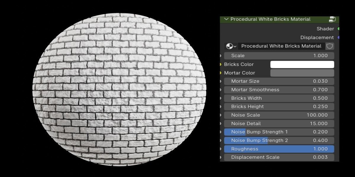 Blender Procedural Bricks and Tiles Materials Package Texture_5