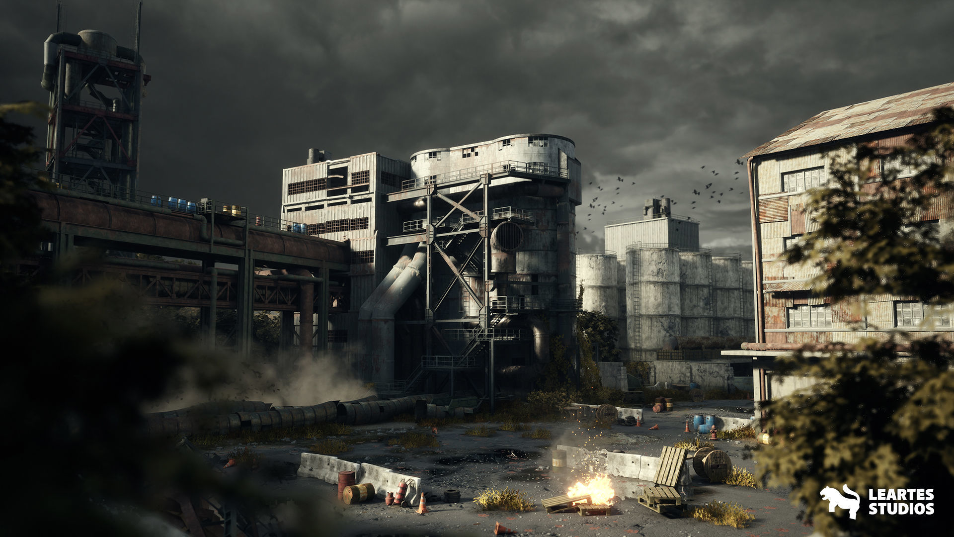 Abandoned Environments Mega Bundle Vol 1 Low-poly 3D model_9