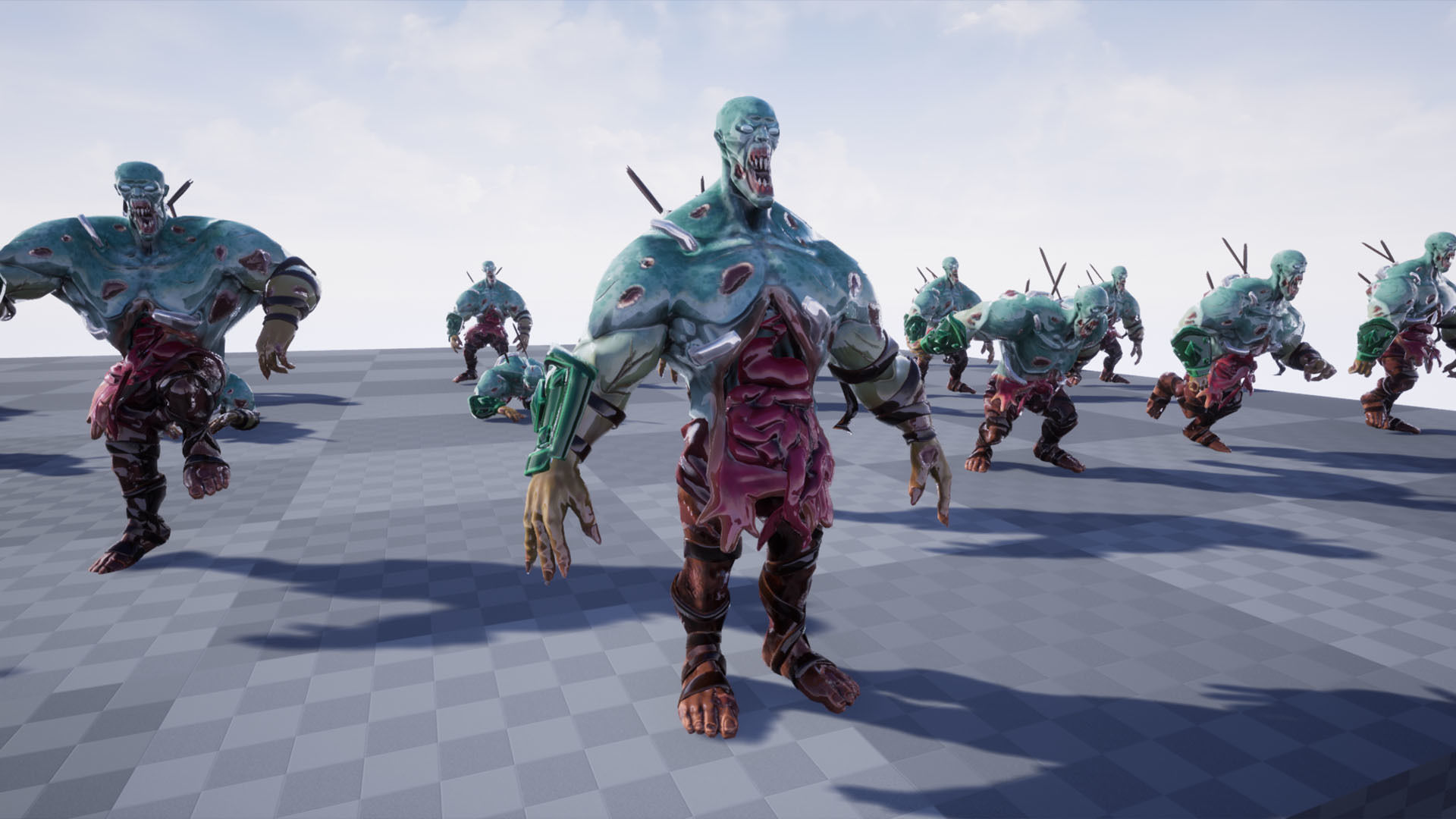 Animated Stylized Game Ready Zombie Character Low-poly 3D model_15