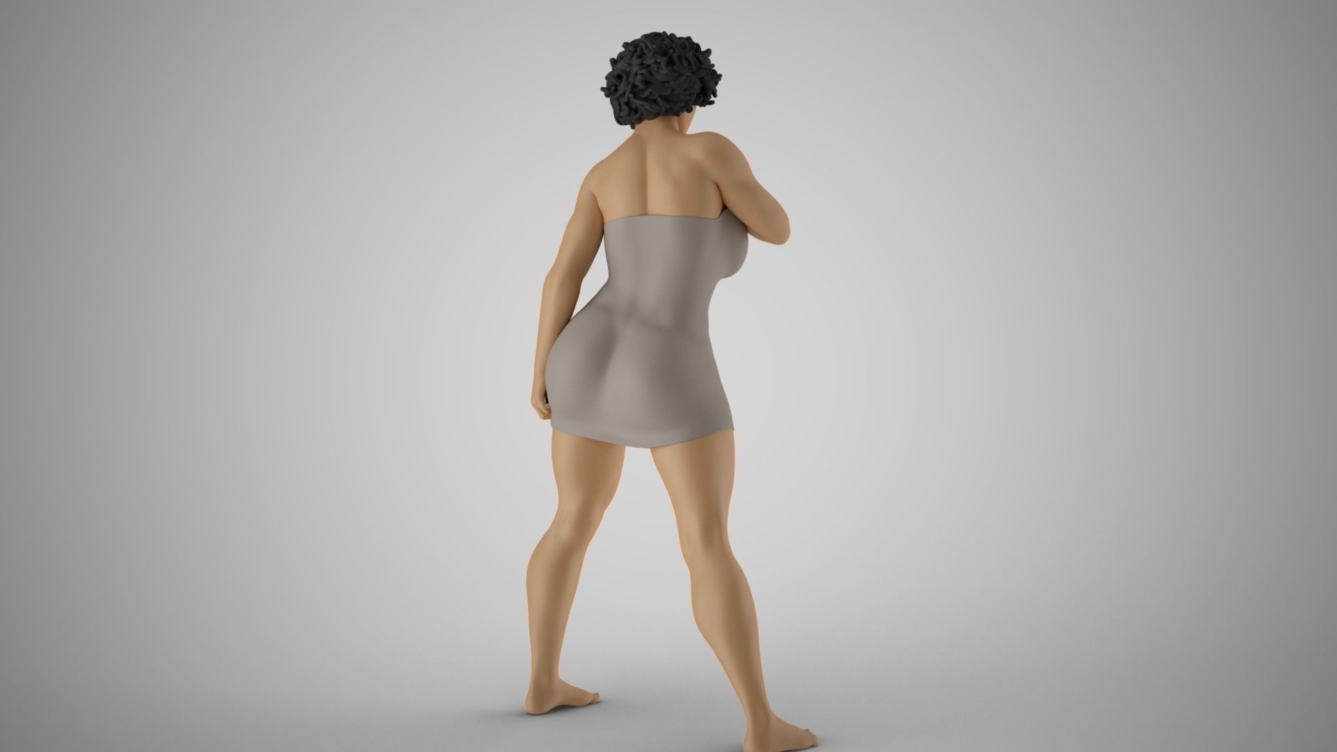 Confident Girl 3D print model_6