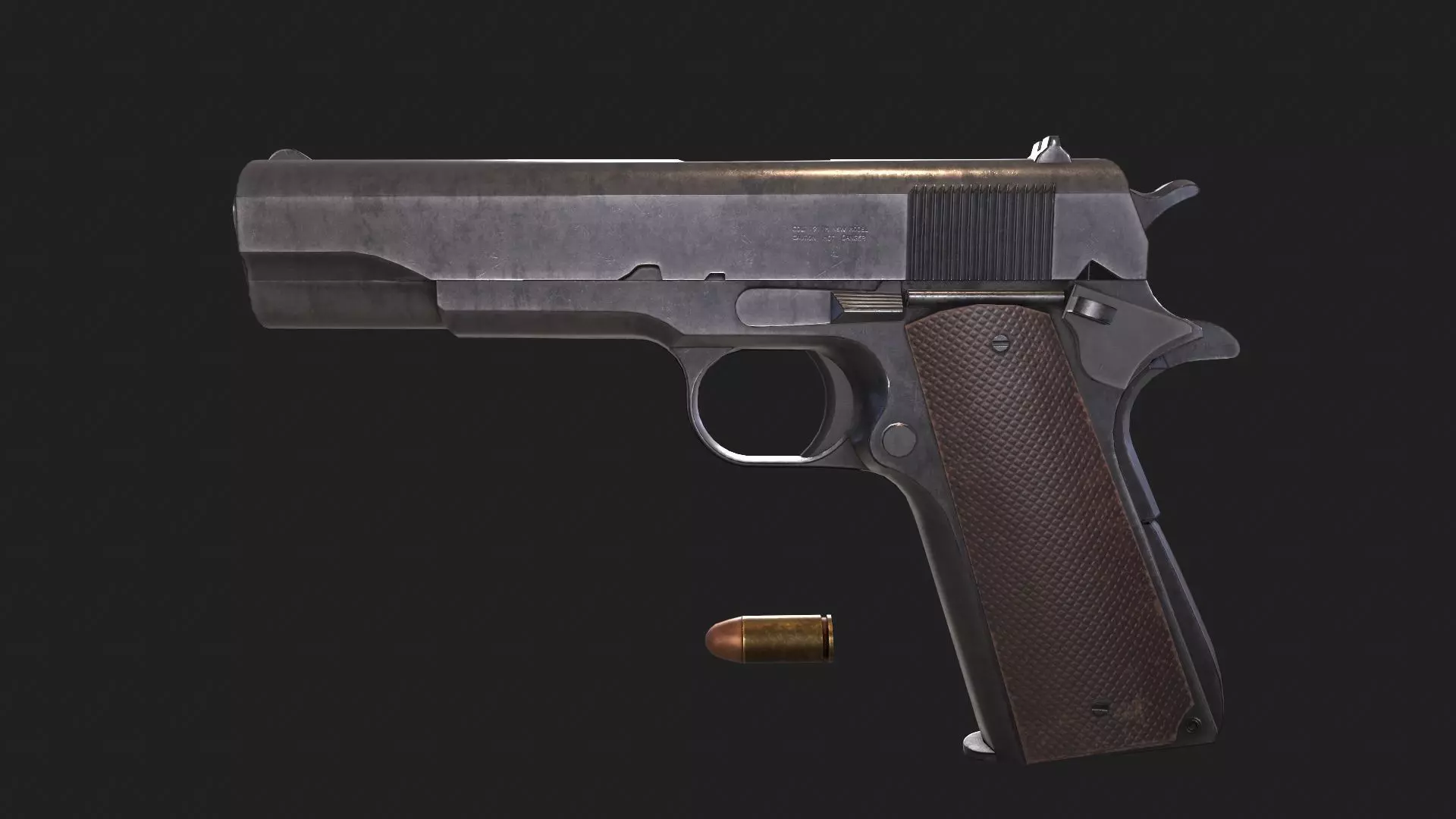 Colt M1911 Free low-poly 3D model