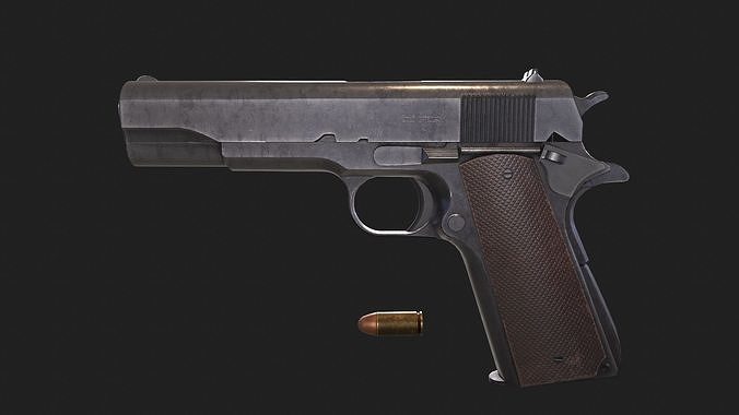 Colt M1911 Free low-poly 3D model