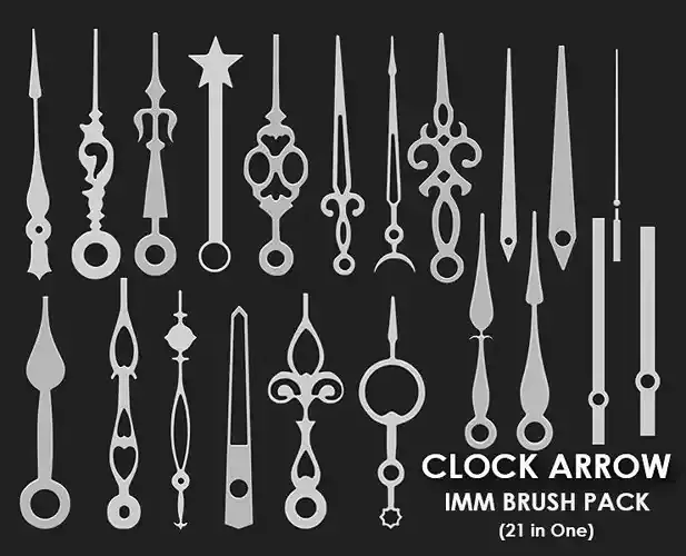 Clock Arrow IMM Brush Pack 21 in One