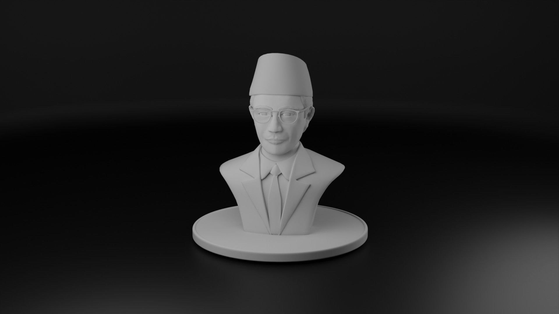 Mohammad Natsir 3D model_9