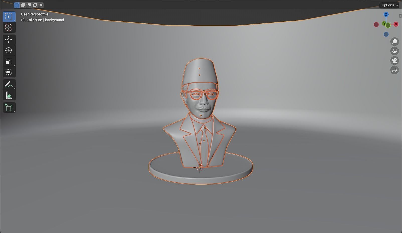 Mohammad Natsir 3D model_14